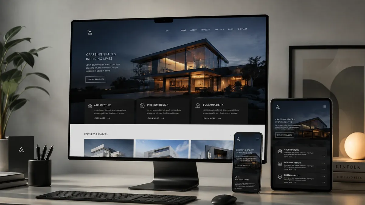Mobility service interface shown across desktop, tablet, and mobile screens